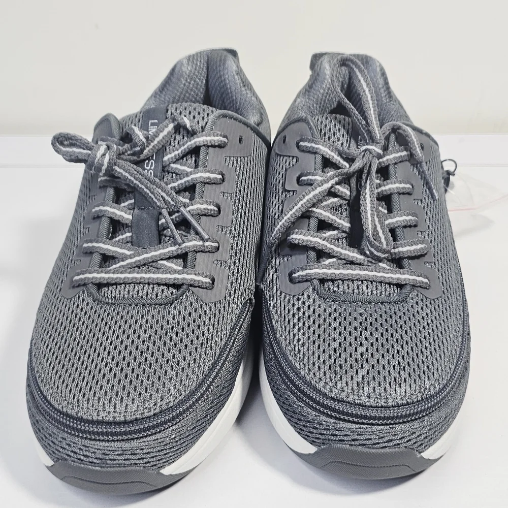 NWOB BILLY Footwear Full Wrap Zip Men Charcoal BILLY Limitless Sneakers Size 5M